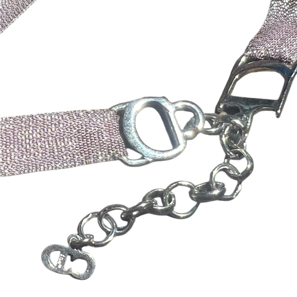 Dior Trotter  Red and Silver Choker - Picture 4 of 6